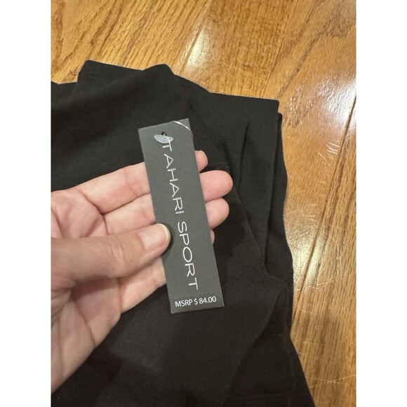 Tahari Sport Women's Black Active Leggings w/ Panels 2X Sporty Activewear NEW - Picture 4 of 4